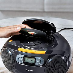 PHILIPS CD Player Cassette Player Stereo Portable Boombox USB FM Radio MP3 Tape