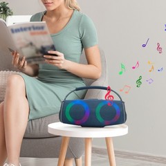 Rechargeable Portable Bluetooth Wireless HIFI Speaker AUX/USB/TF Card Super Bass
