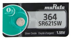 Box of 100 Murata 364 Formerly Sony(SR621SW) Silver Oxide Watch Battery* EXP4/27
