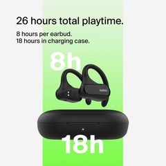 Belkin Open-Ear Earbuds | iPhone Compatible | Secure Ear Hooks for Gym & Running