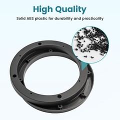 2× 6.5″ Plastic Speaker Spacer Rings Bracket Subwoofer Custom Mounting Adapter