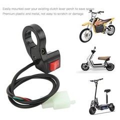 Control Switch, 22mm Diameter Black Push Button ON-None-ON Function for Road and