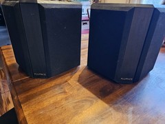 Fluance Elite 2-Way Bipolar Surround Speakers – Black Ash/Pair (SXBP2) Used