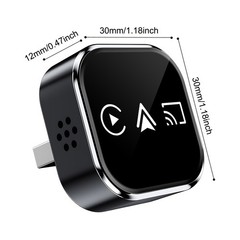 4-IN-1 Carplay Adapter Wired to Wireless CarPlay Android Auto Mirror Link –2026