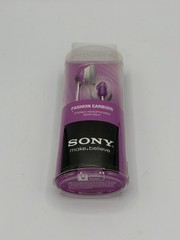 Sony MDR-E9LP Stereo Headphone Fashion Earbuds 2010 Purple 3.5mm Plug