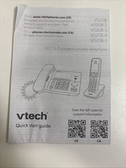 VTech VG208 DECT 6.0 Corded/Cordless Phone with Answering Machine