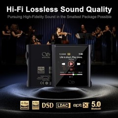 M0s MP3 Player with Bluetooth 5.0 Hi-Fi Lossless Sound Music Without SD card