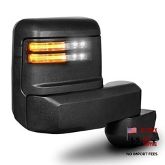 Towing Mirror for Chevy Silverado/GMC Sierra 2500HD 3500HD Textured Black