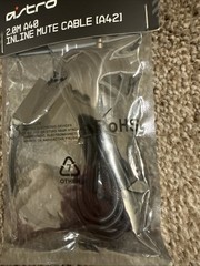 Astro Gaming 2.0m A40 Inline Mute Cable Compatible with A42 993-001489 OEM NEW
