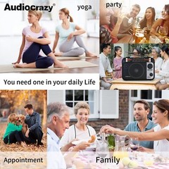 Multi-Band AM/FM/SW1-2 Radio Transistor Radio AC or Battery Operated with Best R