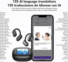 Lightweight AI Translation Earbuds – 135 Languages, 40 Hours Wireless Experience