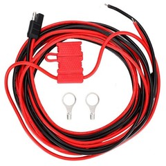 HKN4137A ABS Metal Power Cord with Buckle for MOTOROLA Mobile Radio Black Red