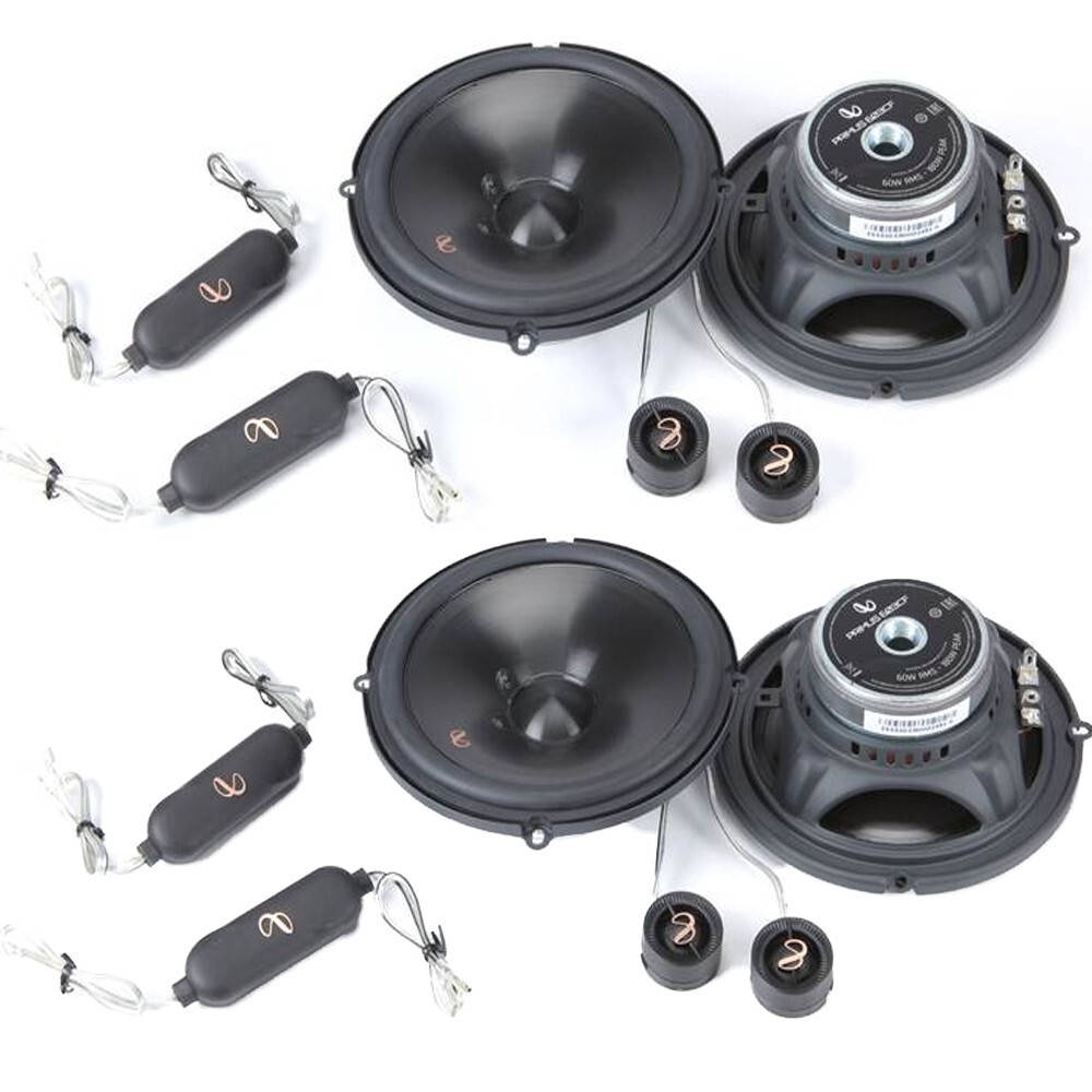 2 Pair Infinity PR603CF 6-1/2″ 2 Way component Speakers Car Audio System 150W