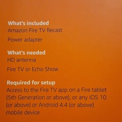Amazon Fire TV Recast 500GB 2-Tuner HD OTA DVR Box with Wi-Fi, Black