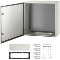 VEVOR NEMA Steel Enclosure, 24 x 24 x 12” 4X 24 x 24 x 12, Grey