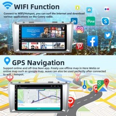 JBL For Toyota Camry 2007-2011 Android Apple CarPlay GPS Navi Car Stereo Radio
