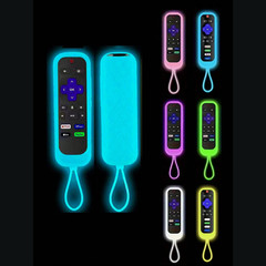 1Pc Silicone Protective Remote Control Cover For Roku TV Remote Holder Glow Case