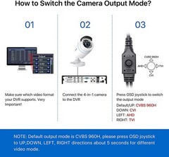 ZOS 1080P 4-IN-1 Bullet Outdoor CCTV Security Camera System 80ft Night Vision
