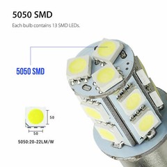 10x LED Bulbs BA15S 1156 1141 13-SMD High Bright Car LED Bulbs Lamps Pure White