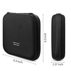 CD Case, 28 Capacity EVA Protective DVD Case Portable Zipper CD Case Holder D…