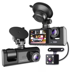 Dash Cam HD WIFI Car Dual Lens Front/Rear/Inside Video Recorder Camera G-sensor