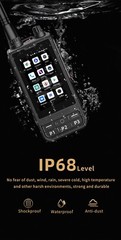 ANYSECU Zello W6PLUS Android 10 4G Network Radio UHF 400-470Mhz Walkie Talkie