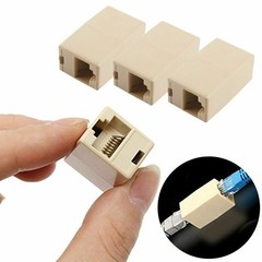 10Pcs RJ45 Cat5 Cat5e Ethernet Network Lan Cable Connector Joiner Coupler Plug