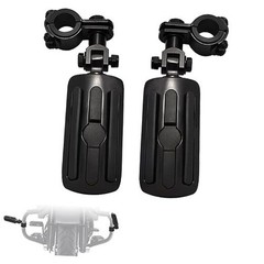 1″,1.25″Highway Footpegs, Adjustable Highway Peg w/ 3 Black and Rubber Style