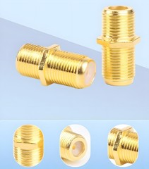 5PCS F Type Coax Coaxial Cable Coupler Female Jack Adapter Connector NEW