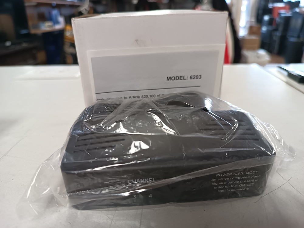 RF Modulator 6203 Multi-Input RCA Audio/Video Coax Signal Converter