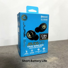 JLab JBuds Air Icon True Wireless Headphones Black – Used – Short Battery Life