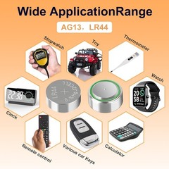 25 pack LR44 L1154F 357 Batteries 1.5V AG13 SR44 A76 Battery Coin Button Cell
