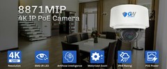 8MP 2160p @30fps 4K IP 4X Optical Motorized Zoom Dome PoE Security Camera