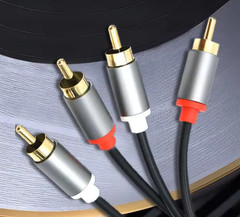 RCA PHONO & AUDIO PREMIUM CABLE 5ft 24k GOLD-PLATED AND SHIELDED SAVE NOW!!!!