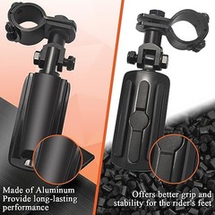 1″,1.25″Highway Footpegs, Adjustable Highway Peg w/ 3 Black and Rubber Style