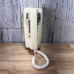 Western Electric Beige 2554 touch tone wall phone Untested