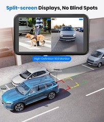AUTO-VOX Solar3APlus Rechargeable Wireless Backup Camera Support Dual Channels