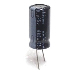 Capacitor 680uf 680 uf 680mfd 35V Electrolytic 105c degree Nichicon 10pcs