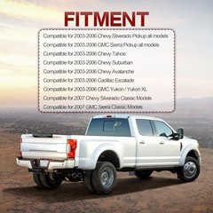 Painted White Towing Mirrors Power Heated Compatible for 03-06 Chevy Silverado