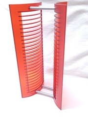 Atlantic 25 CD Storage Tower Hard Plastic Holder Red Rare