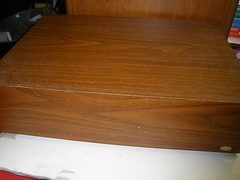 vintage cassette tape storage box holds 42 tapes in 3 section pull out drawers