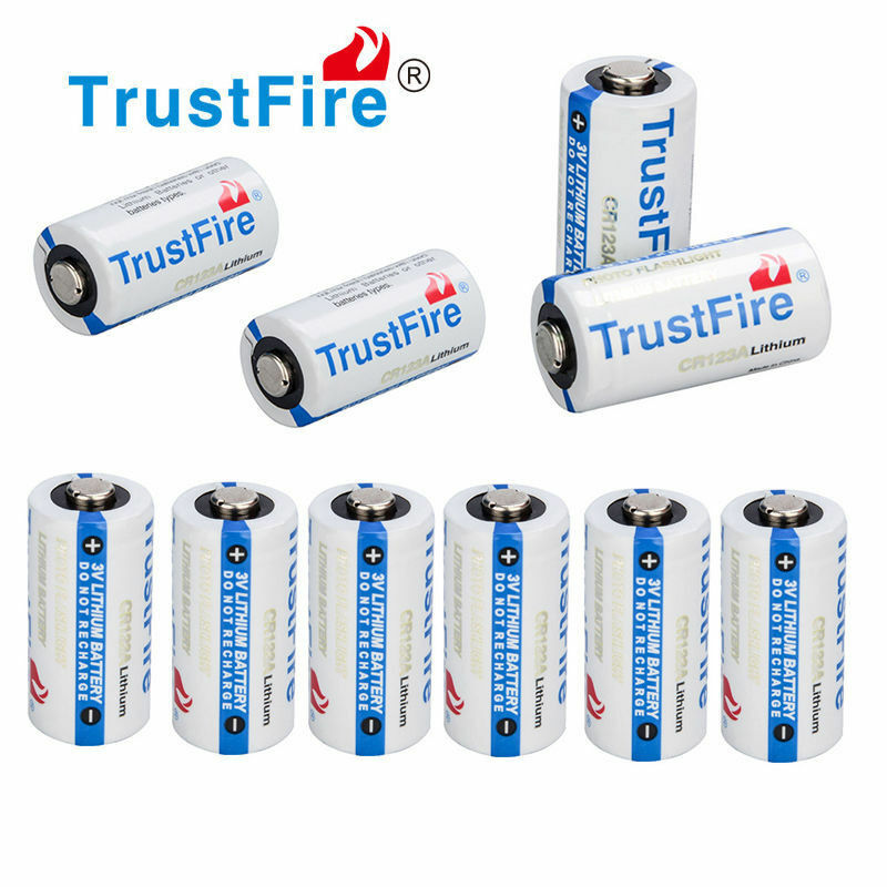 TrustFire CR123A 123A 85177 Lithium Battery 1400mAh 3.0V Batteries Cell EXP 2030