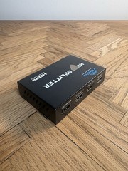 1 in 4 out 4 Port 1080p Full HD HDMI Splitter Hub Repeater Amplifier 3d USA