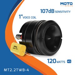 2x PRV Motorcycle Bullet Tweeter 2.25″ Short Horn 240W 4Ohm MT2.2TWB-4 Neodymium