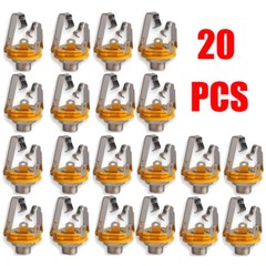 20PCS 1/4 Inch 6.35mm Stereo Socket Jack Female Connector Panel Mount Solder ##