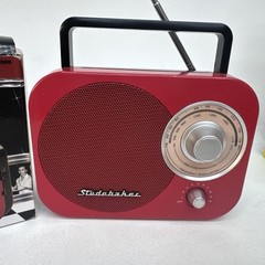 Studebaker Bluetooth Retro Portable AM/FM Radio with AC or Battery Operation
