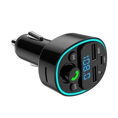 Car phone charger BT FM Transmitter Player handsfree support U disk TF card