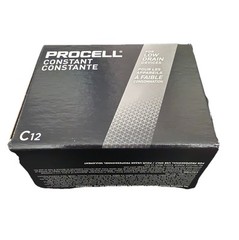 Duracell Procell Alkaline Batteries C (12-Pack) Low Drain Devices