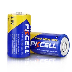 10Pcs 1.5V Size C Batteries Extra Heavy Duty R14P UM-2 PC1400 Zinc-Carbon
