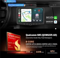 Eonon UX6SK2 Plus 10.1″ Double DIN Android 13 6+64G CarPlay Car Stereo Radio GPS
